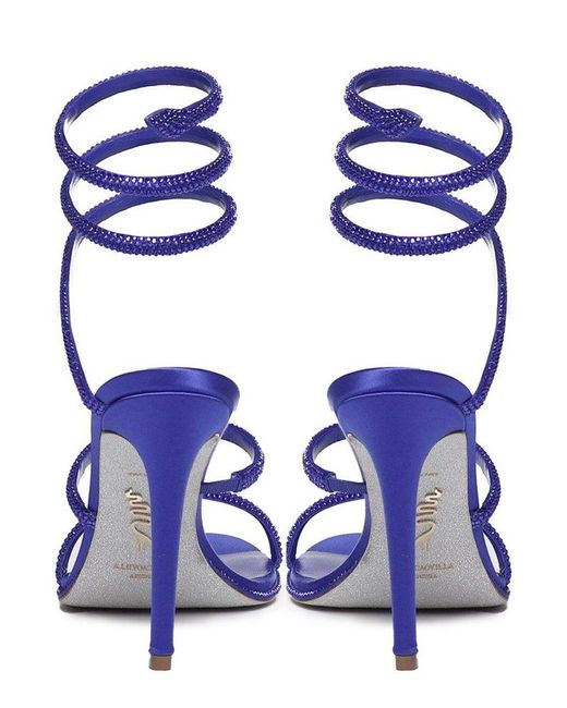 Rene Caovilla Blue Cleo Sandals