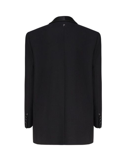 Dondup Black Shawl Collar Blazer Jacket