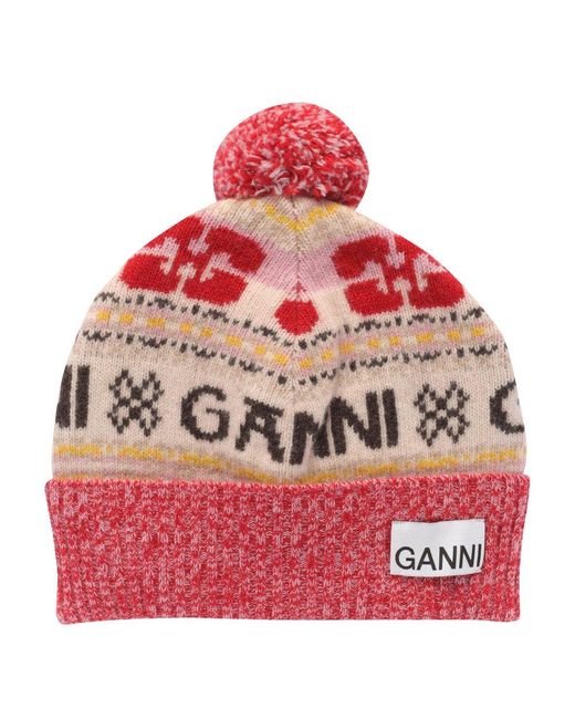 Ganni Red Hats