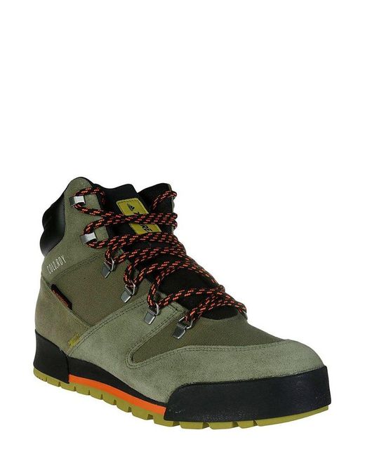 Adidas Originals Green Cold Dry Lace-up Hiking Boots for men