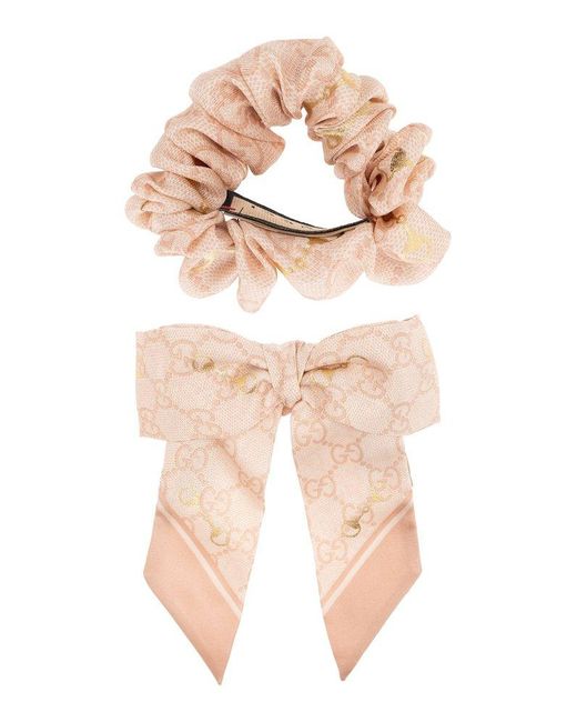 Gucci Pink Scrunchie Set,