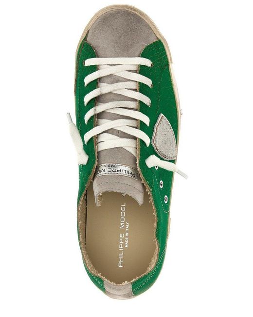 Philippe Model Green Prsx Low-top Sneakers for men