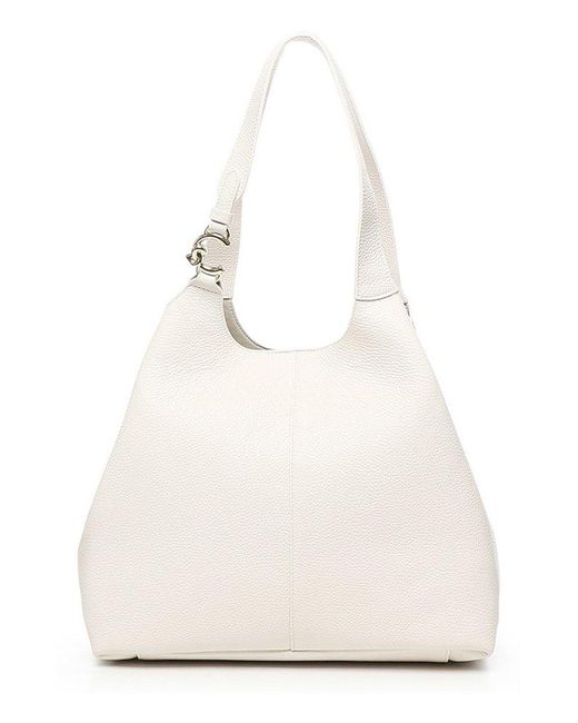 Coccinelle White C-Easy Large Shoulder Bag
