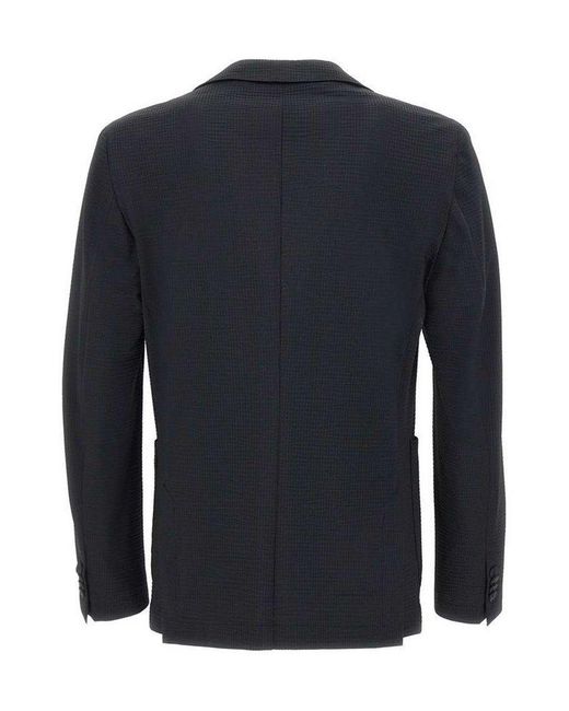Boss Blue Single-Breasted Slim-Fit Jacket for men