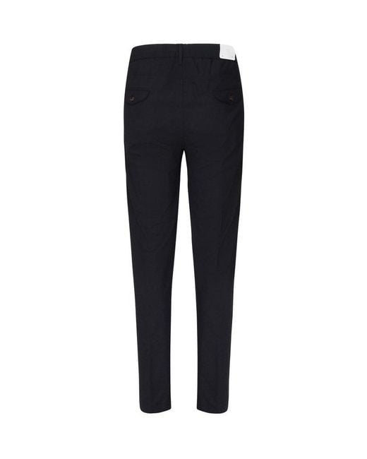 Eleventy Blue Drawstring Pleated Pants for men