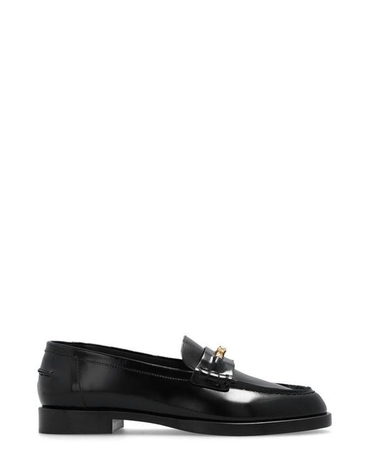 Emporio Armani Black Leather Loafers