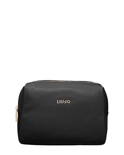 Liu Jo Black Zip Fastened Make Up Bag