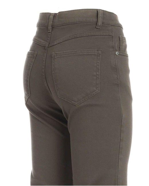 P.A.R.O.S.H. Gray Flared Stretched Jeans