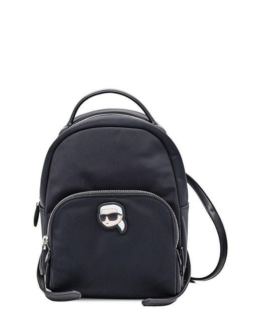 Karl Lagerfeld Blue Small Ikon Backpack