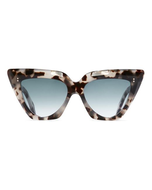 Cutler & Gross Brown Cat-eye Sunglasses