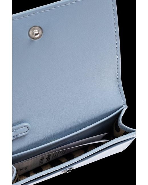 【GANNI 】 ブルー プードル Bou Card Holder With Flap Soft Chambray Blue Poodle GANNI Bou Card Holder With Flap