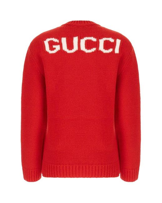 Black and red outlet gucci sweater