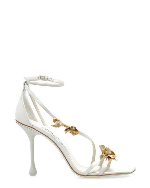 Jimmy Choo Metallic Zea 95 Sandals