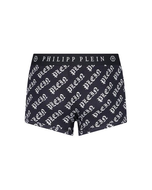 Philipp Plein Black Logo Boxer Shorts for men