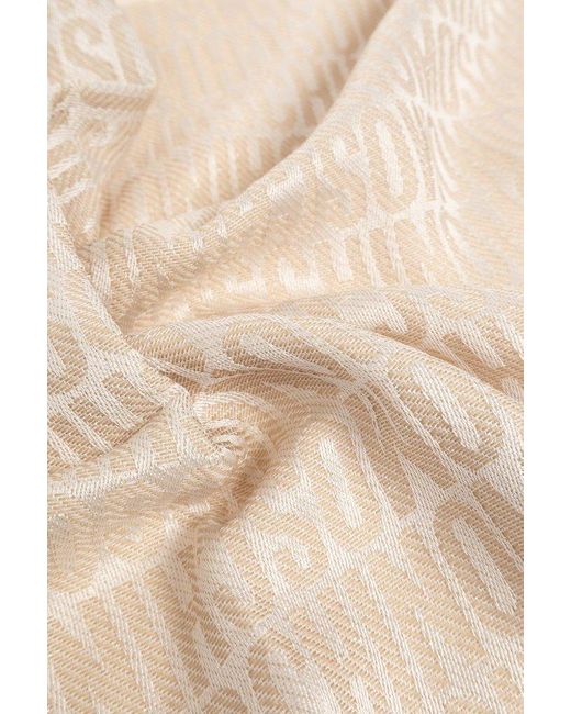 Moschino Natural Scarf With Monogram,