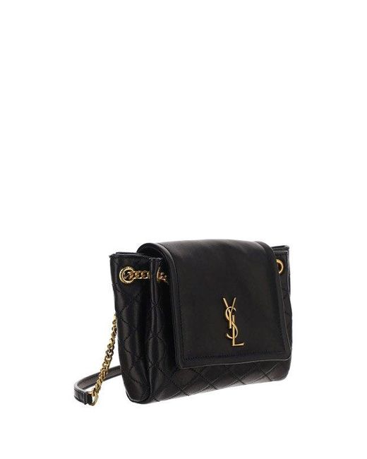 Saint Laurent Black Mini Nolita Crossbody Bag