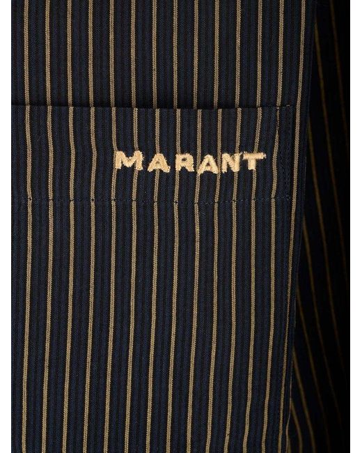 Isabel Marant Black Jasolo Striped Shirt for men