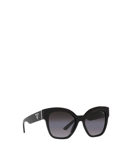 Prada Black Pr 17zs Square-frame Logo-embellished Acetate Sunglasses