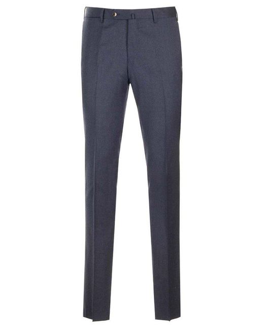 PT Torino Blue Slim-Fit Tailored Trousers for men