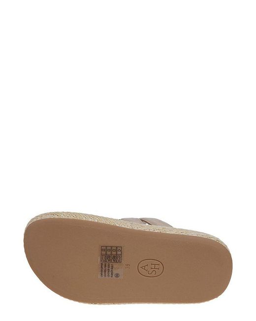 Ash Brown Round Toe Sandals