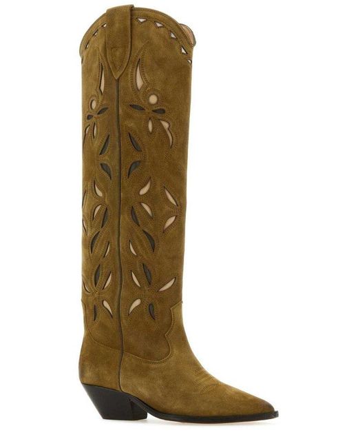 Isabel Marant Denvee Kneehigh Boots in Green Lyst
