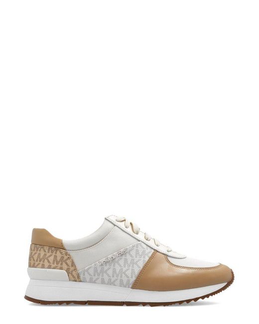 MICHAEL Michael Kors White Allie Low-top Leather Sneakers