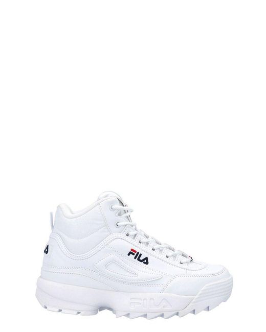 Fila White Disruptor Mid-top Sneakers