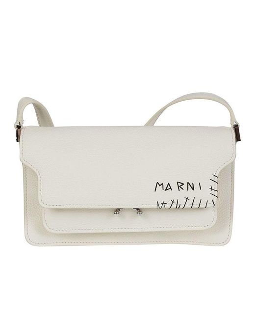 Marni White Trunk Soft Bag