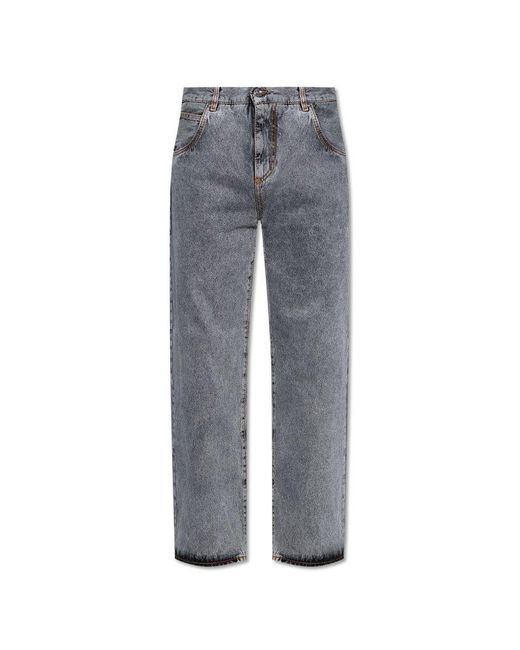 Etro Gray Straight Leg Jeans for men