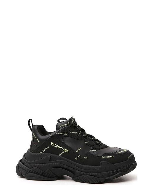 Balenciaga Black Triple S Sneakers for men