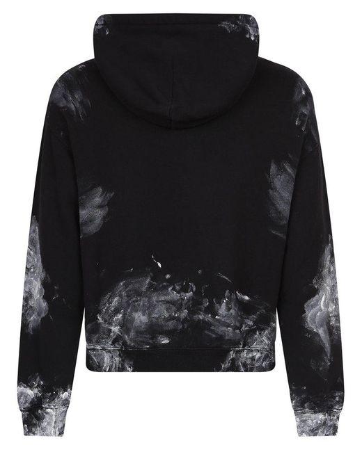 Balenciaga Gray Painter Fitted Hoodie for men