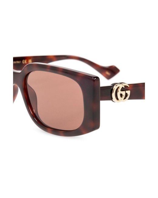 Gucci Pink Tortoiseshell Sunglasses,