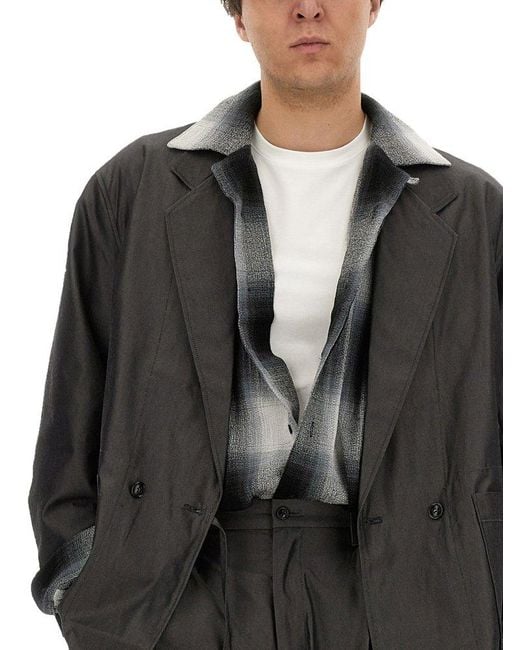 A.I.E. Black Relaxed Fit Oversize Jacket for men