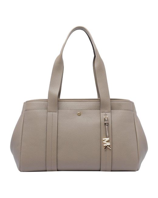 MICHAEL Michael Kors Gray Romee Large Pebbled Tote Bag