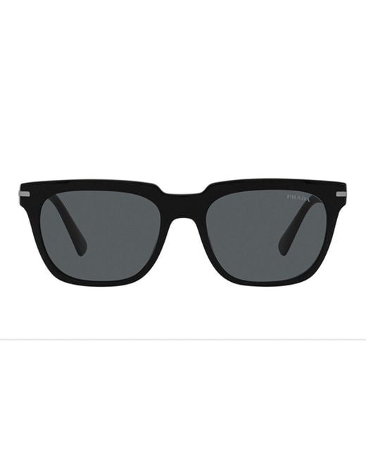 Prada Black Square Frame Sunglasses for men