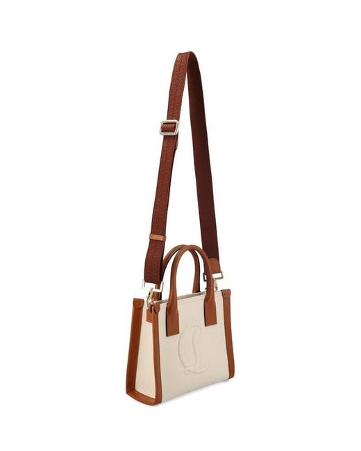 Christian Louboutin Natural By My Side Logo Patch Tote Bag