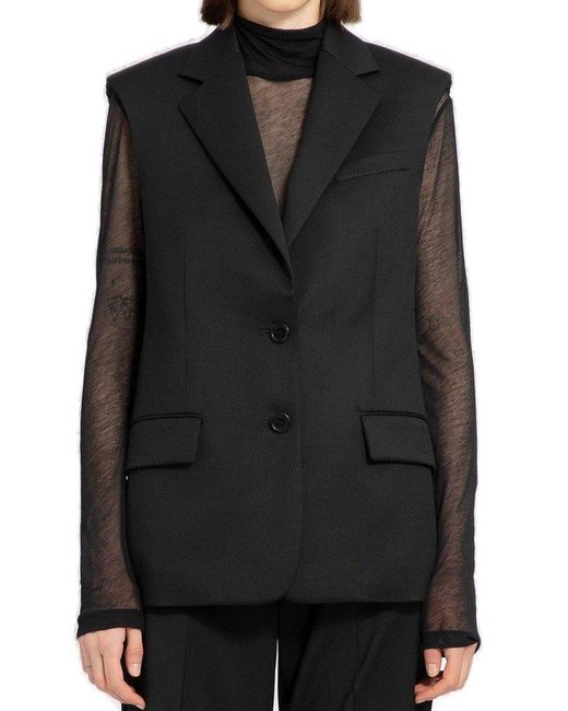 Helmut Lang Black Waistcoats
