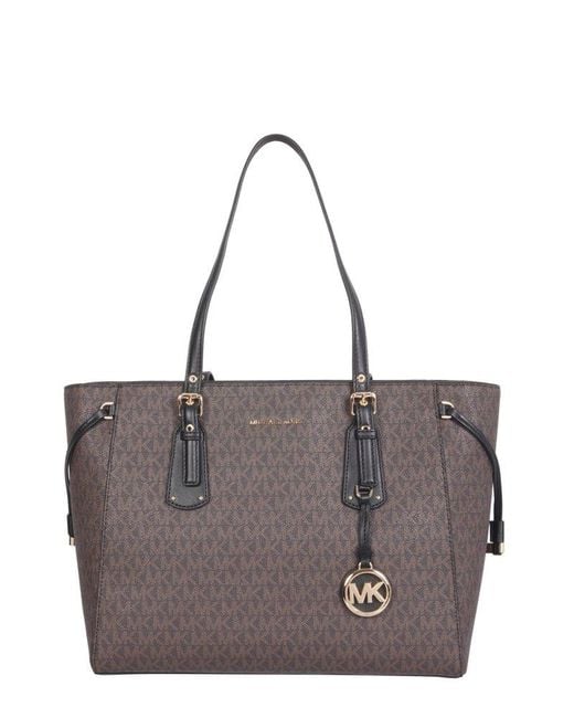 MICHAEL Michael Kors Multicolor Voyager Logo Medium Tote Bag