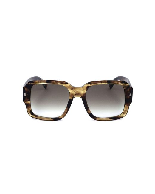 DSquared² Black Square Frame Sunglasses for men