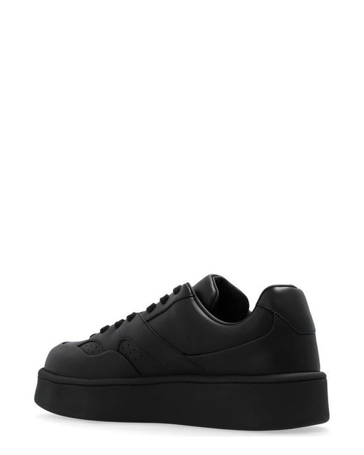 Jil Sander Black Tonal Lace-Up Sneakers for men