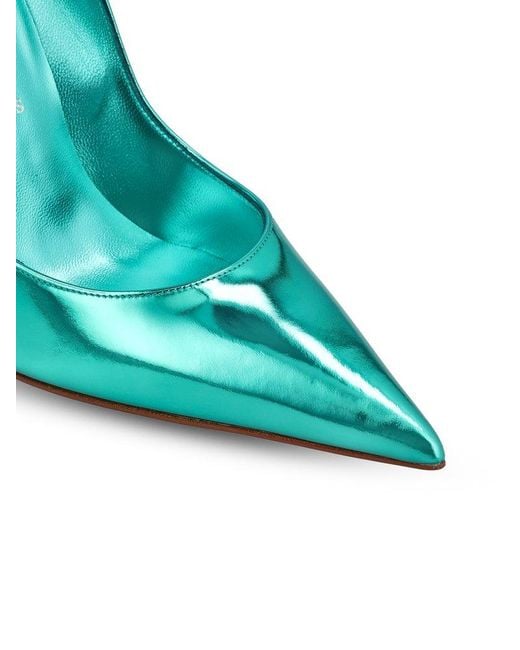 Christian Louboutin Green Miss Z Pointed Toe Pumps