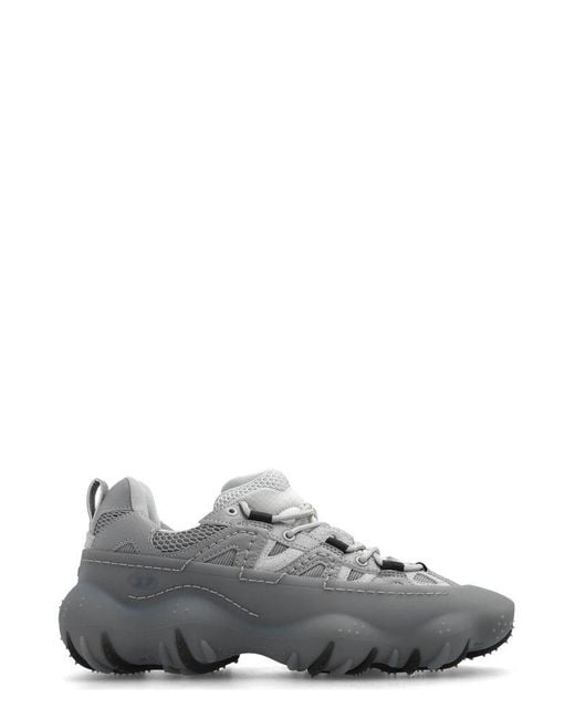 DIESEL Gray S-prototype P1 Lace-up Sneakers for men