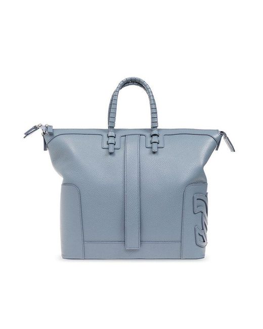 Casadei Blue C-Style Shopper Bag