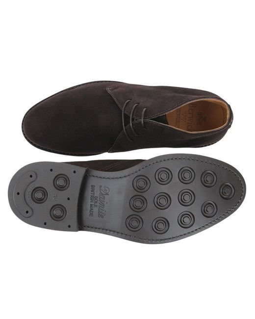BERWICK  1707 Black Chukka Boots for men