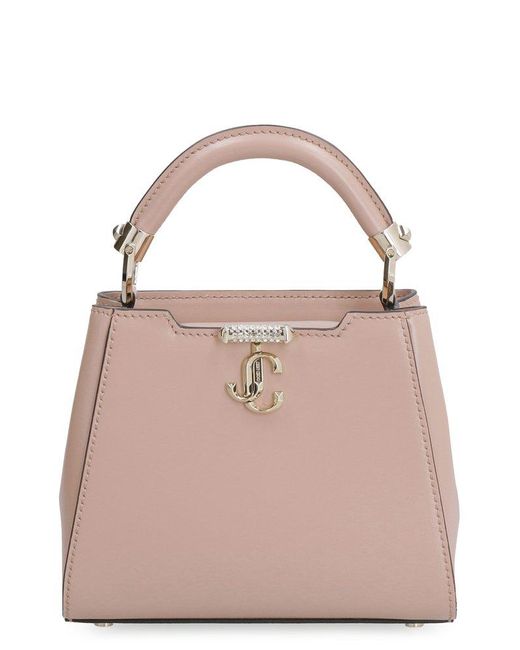 Jimmy Choo Leather Mini Varenne Shoulder Bag in Pink | Lyst Canada