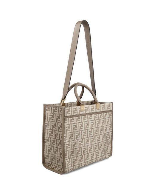 Fendi Natural Sunshine Medium Shopper Bag