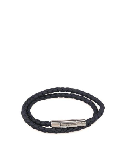 Tod's Blue Leather Bracelet for men