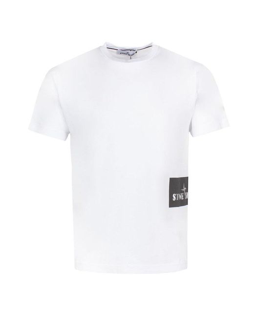 Stone Island White T-Shirts & Tops for men