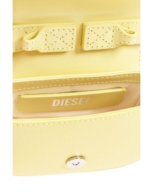 DIESEL Yellow Mini 1dr Xs Foldover Top Handbag