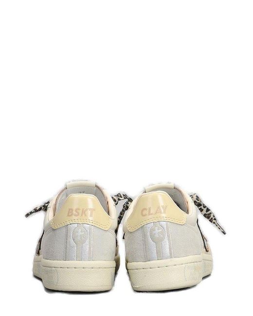 Premiata White Bskt Clayd Sneakers